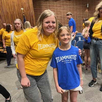 All smiles for this mentoring pair