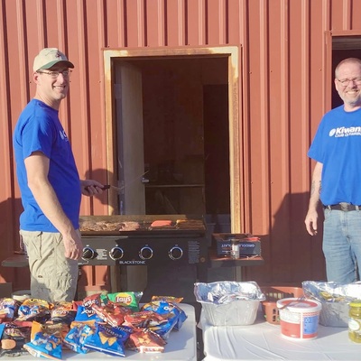 Grilling for Fairbury Public School Color Run