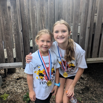Helping with Fun Run to raise money for two local boys to obtain a service dog